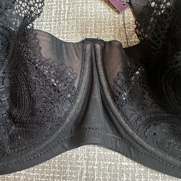 Adore Me Black Bra with Strap Detail - Picture 3 of 8